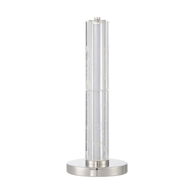 Golden Lighting Crystallo Integrated LED Table Lamp in Polished Nickel - - Golden Lighting