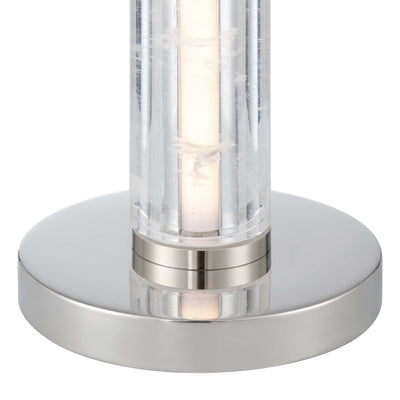 Golden Lighting Crystallo Integrated LED Table Lamp in Polished Nickel - - Golden Lighting