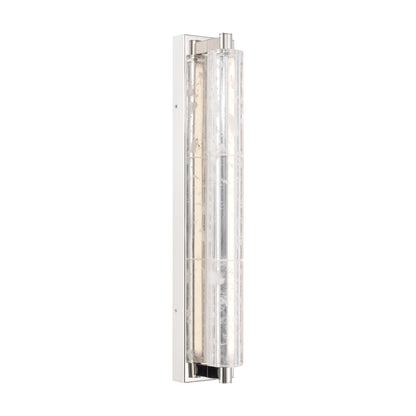 Golden Lighting Crystallo Integrated LED Wall Sconce in Polished Nickel - - Golden Lighting