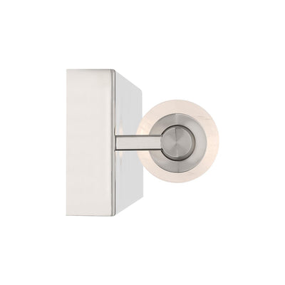 Golden Lighting Crystallo Integrated LED Wall Sconce in Polished Nickel - - Golden Lighting