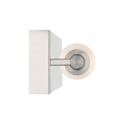 Golden Lighting Crystallo Integrated LED Wall Sconce in Polished Nickel - - Golden Lighting