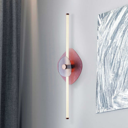 Yep by Golden Lighting Colorella LED Wall Sconce in Rose Gold with Purple and Blue Glass - - Golden Lighting
