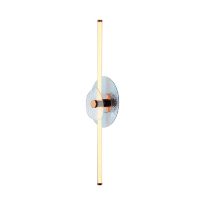 Yep by Golden Lighting Colorella LED Wall Sconce in Rose Gold with Blue and Clear Glass - - Golden Lighting
