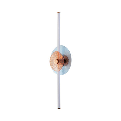 Yep by Golden Lighting Colorella LED Wall Sconce in Rose Gold with Blue and Orange Glass - - Golden Lighting