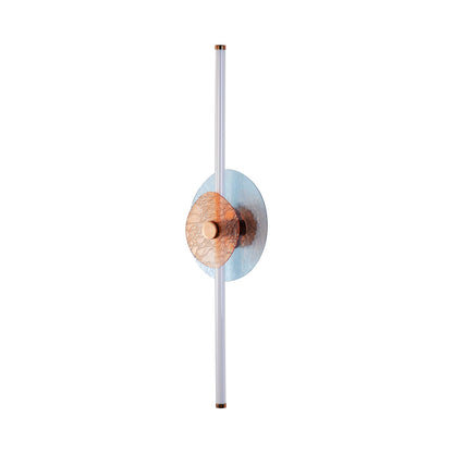 Yep by Golden Lighting Colorella LED Wall Sconce in Rose Gold with Blue and Orange Glass - - Golden Lighting