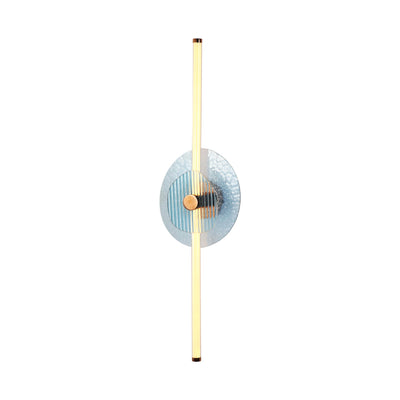 Yep by Golden Lighting Colorella LED Wall Sconce in Rose Gold with Blue and Blue Glass - - Golden Lighting