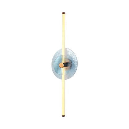 Yep by Golden Lighting Colorella LED Wall Sconce in Rose Gold with Blue and Blue Glass - - Golden Lighting
