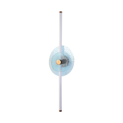 Yep by Golden Lighting Colorella LED Wall Sconce in Rose Gold with Blue and Blue Glass - - Golden Lighting