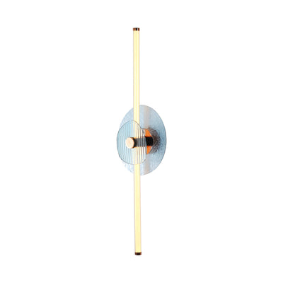 Yep by Golden Lighting Colorella LED Wall Sconce in Rose Gold with Blue and Blue Glass - - Golden Lighting