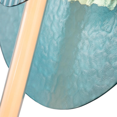Yep by Golden Lighting Colorella LED Wall Sconce in Rose Gold with Blue and Blue Glass - - Golden Lighting