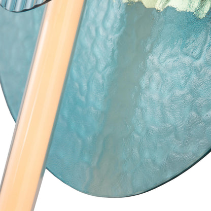 Yep by Golden Lighting Colorella LED Wall Sconce in Rose Gold with Blue and Blue Glass - - Golden Lighting