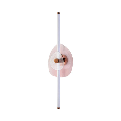 Yep by Golden Lighting Colorella LED Wall Sconce in Rose Gold with Pink and Clear Glass - - Golden Lighting