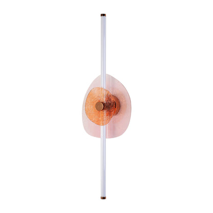 Yep by Golden Lighting Colorella LED Wall Sconce in Rose Gold with Pink and Orange Glass - - Golden Lighting
