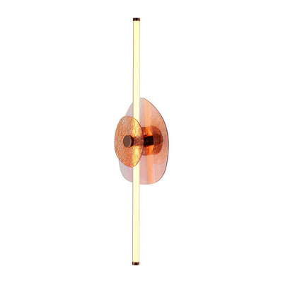 Yep by Golden Lighting Colorella LED Wall Sconce in Rose Gold with Pink and Orange Glass - - Golden Lighting