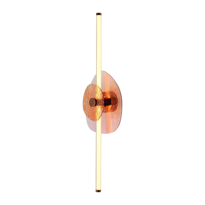Yep by Golden Lighting Colorella LED Wall Sconce in Rose Gold with Pink and Orange Glass - - Golden Lighting