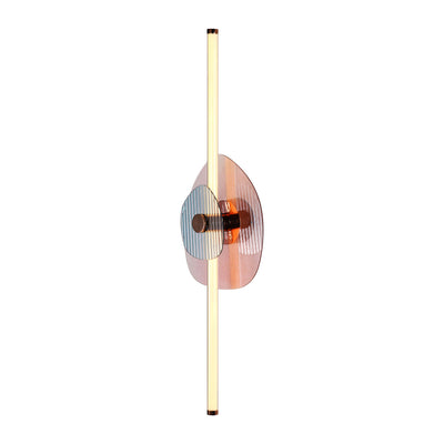 Yep by Golden Lighting Colorella LED Wall Sconce in Rose Gold with Pink and Blue Glass - - Golden Lighting