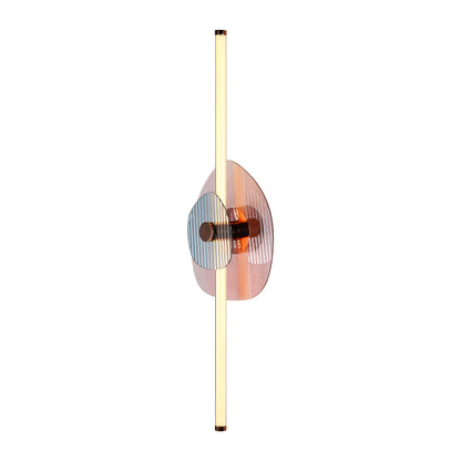 Yep by Golden Lighting Colorella LED Wall Sconce in Rose Gold with Pink and Blue Glass - - Golden Lighting