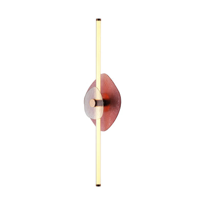 Yep by Golden Lighting Colorella LED Wall Sconce in Rose Gold with Purple and Clear Glass - - Golden Lighting