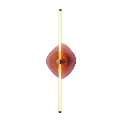 Yep by Golden Lighting Colorella LED Wall Sconce in Rose Gold with Purple and Orange Glass - - Golden Lighting