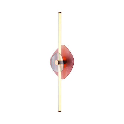 Yep by Golden Lighting Colorella LED Wall Sconce in Rose Gold with Purple and Blue Glass - - Golden Lighting