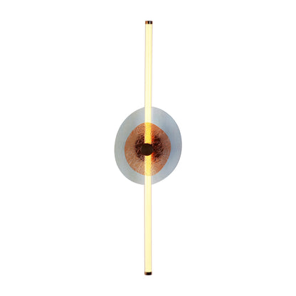 Yep by Golden Lighting Colorella LED Wall Sconce in Rose Gold with Blue and Orange Glass - - Golden Lighting