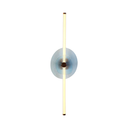 Yep by Golden Lighting Colorella LED Wall Sconce in Rose Gold with Blue and Blue Glass