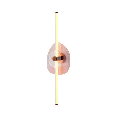 Yep by Golden Lighting Colorella LED Wall Sconce in Rose Gold with Pink and Clear Glass - Default Title - Golden Lighting