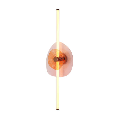 Yep by Golden Lighting Colorella LED Wall Sconce in Rose Gold with Pink and Orange Glass - Default Title - Golden Lighting
