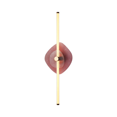 Yep by Golden Lighting Colorella LED Wall Sconce in Rose Gold with Purple and Clear Glass - Default Title - Golden Lighting