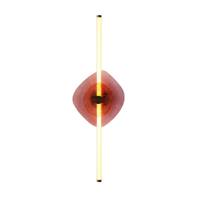 Yep by Golden Lighting Colorella LED Wall Sconce in Rose Gold with Purple and Orange Glass - - Golden Lighting