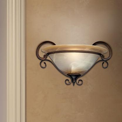 Meridian 1-light Wall Sconce in Golden Bronze