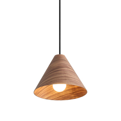 Golden Lighting Conique 1-light 10in Pendant in Dark Walnut - - Golden Lighting