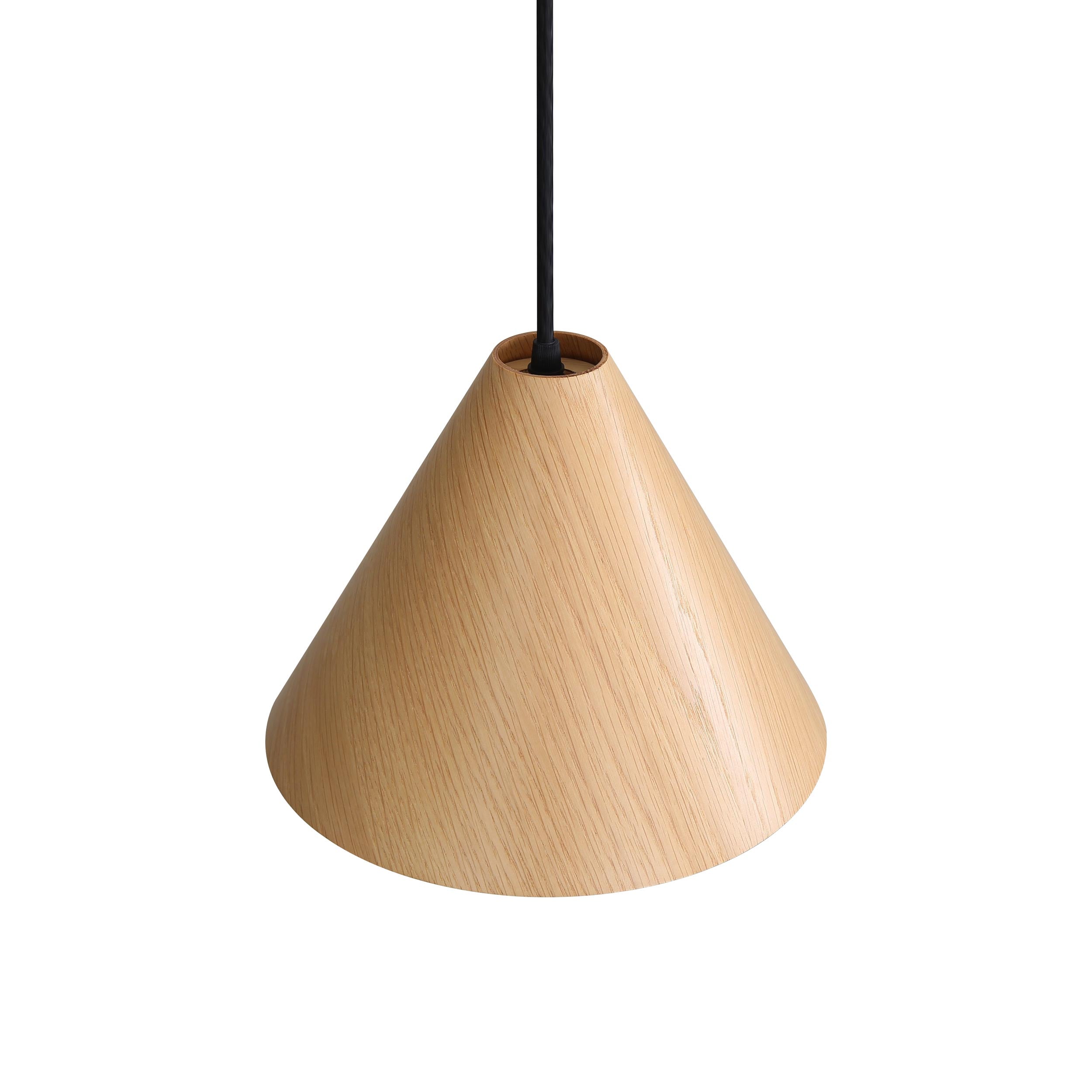 Golden Lighting Conique 1-light 10in Pendant in Light Walnut - - Golden Lighting