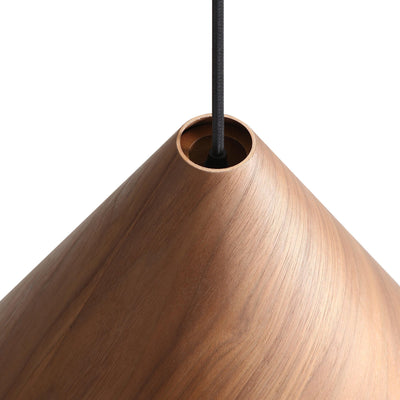 Golden Lighting Conique 1-light 13in Pendant in Dark Walnut - - Golden Lighting