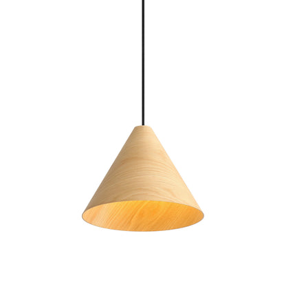 Golden Lighting Conique 1-light 13in Pendant in Light Walnut - - Golden Lighting