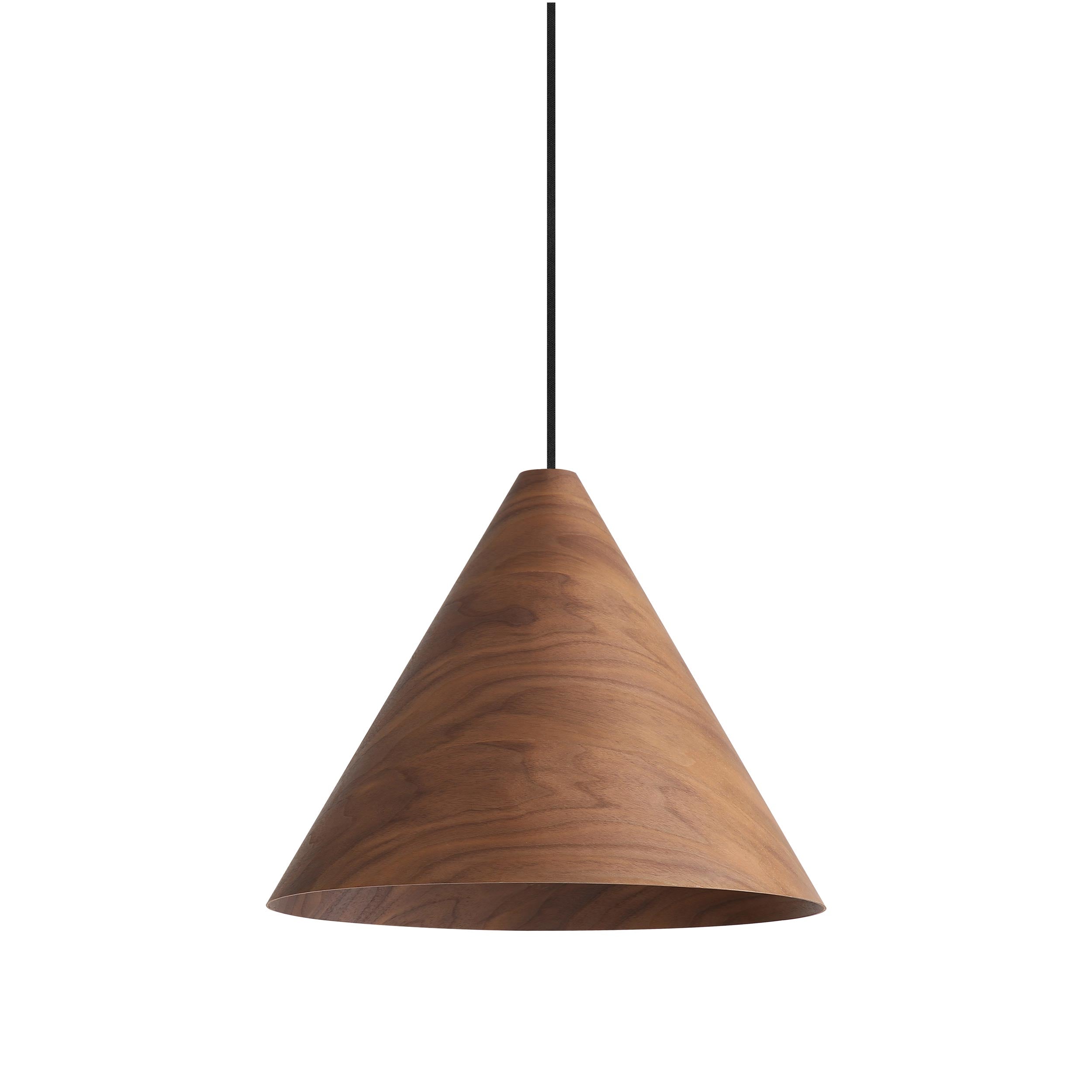 Golden Lighting Conique 2-light Pendant in Dark Walnut - - Golden Lighting