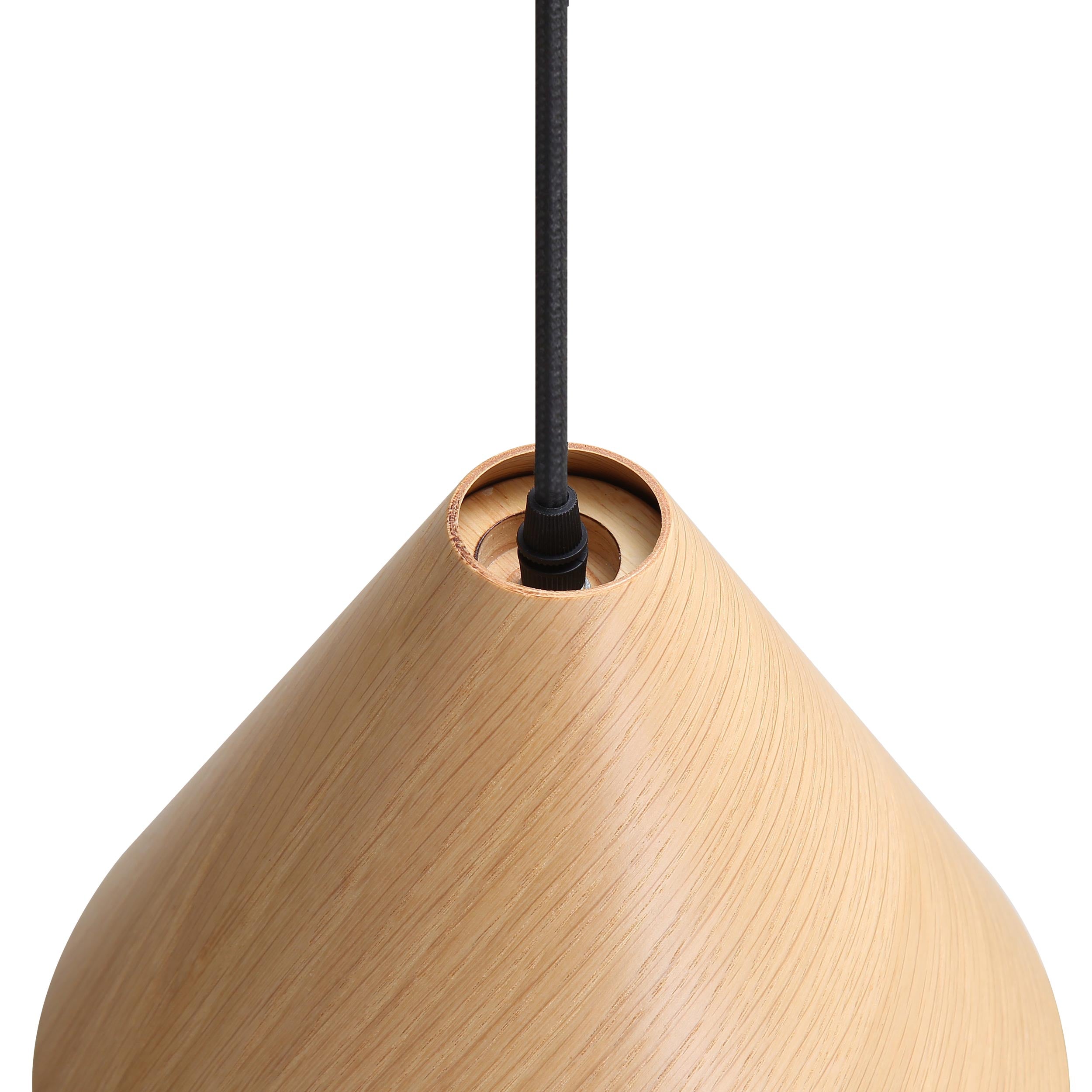 Golden Lighting Conique 2-light Pendant in Light Walnut - - Golden Lighting