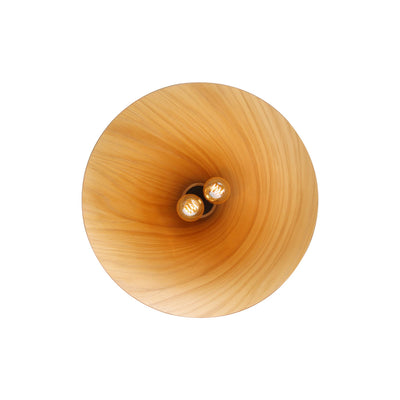 Golden Lighting Conique 2-light Pendant in Light Walnut - - Golden Lighting