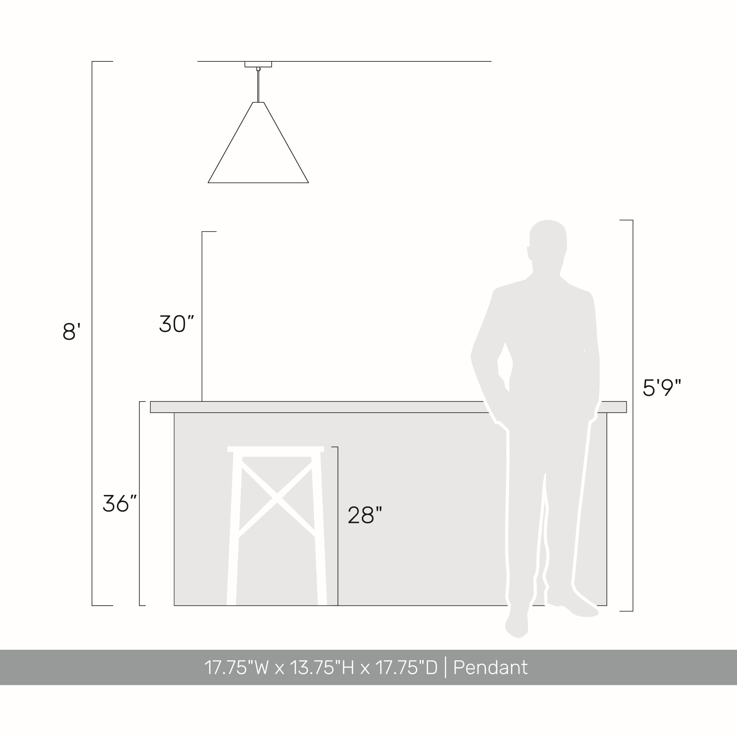 Golden Lighting Conique 2-light Pendant in Light Walnut - - Golden Lighting