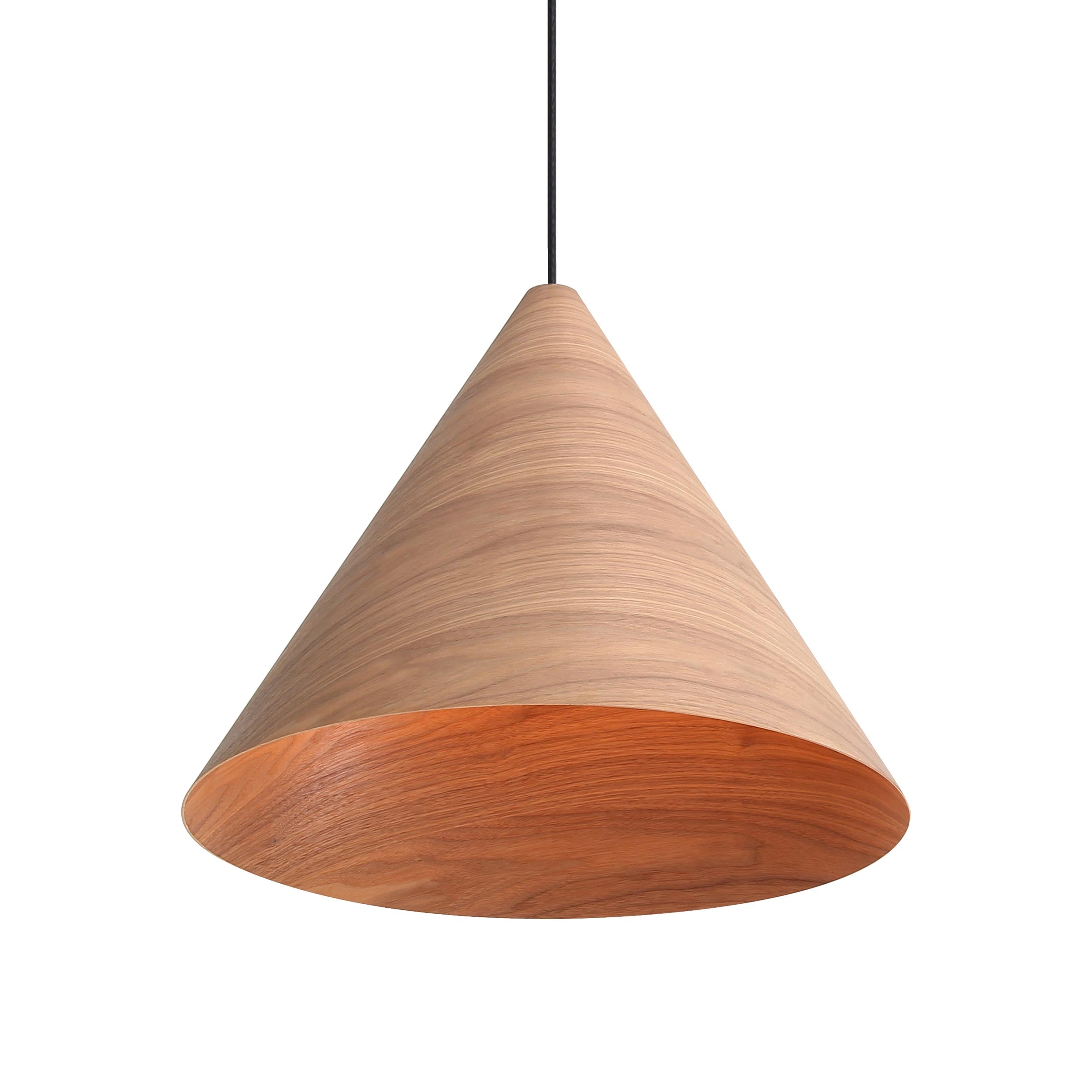 Golden Lighting Conique 3-light Pendant in Dark Walnut - - Golden Lighting