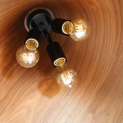 Golden Lighting Conique 3-light Pendant in Dark Walnut - - Golden Lighting