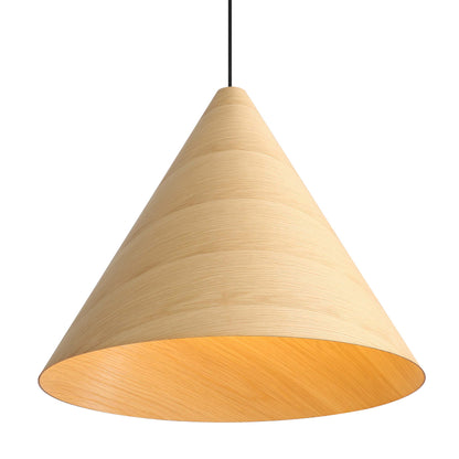Golden Lighting Conique 3-light Pendant in Light Walnut