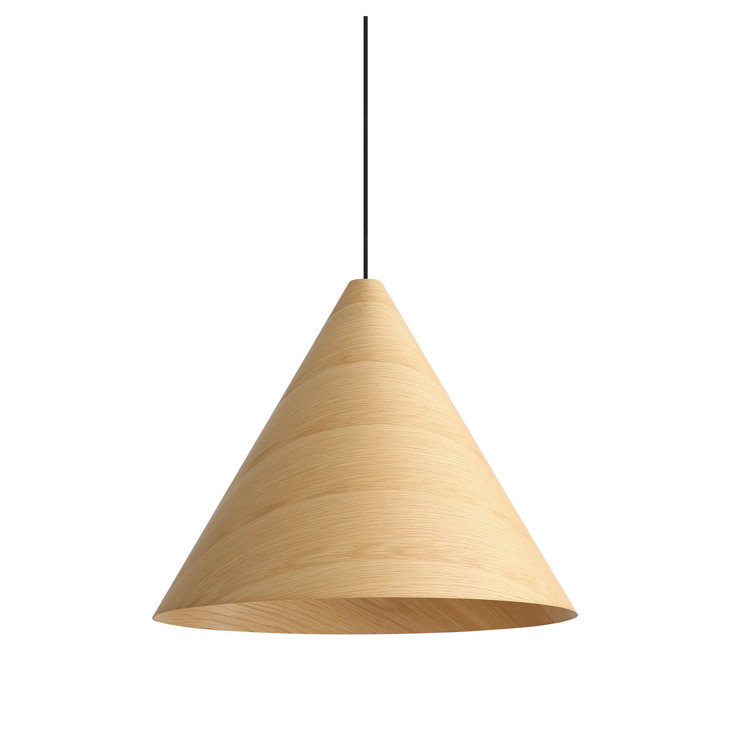 Conique 3-Light Pendant in Light Walnut - - Golden Lighting