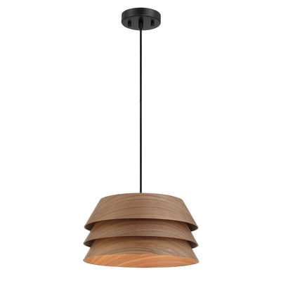 Golden Lighting Aalto 1-light 6" Pendant in Dark Walnut - - Golden Lighting