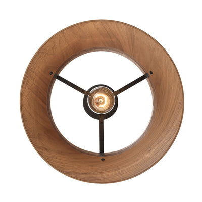 Golden Lighting Aalto 1-light 6" Pendant in Dark Walnut - - Golden Lighting