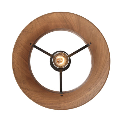 Golden Lighting Aalto 1-light 6" Pendant in Dark Walnut - - Golden Lighting
