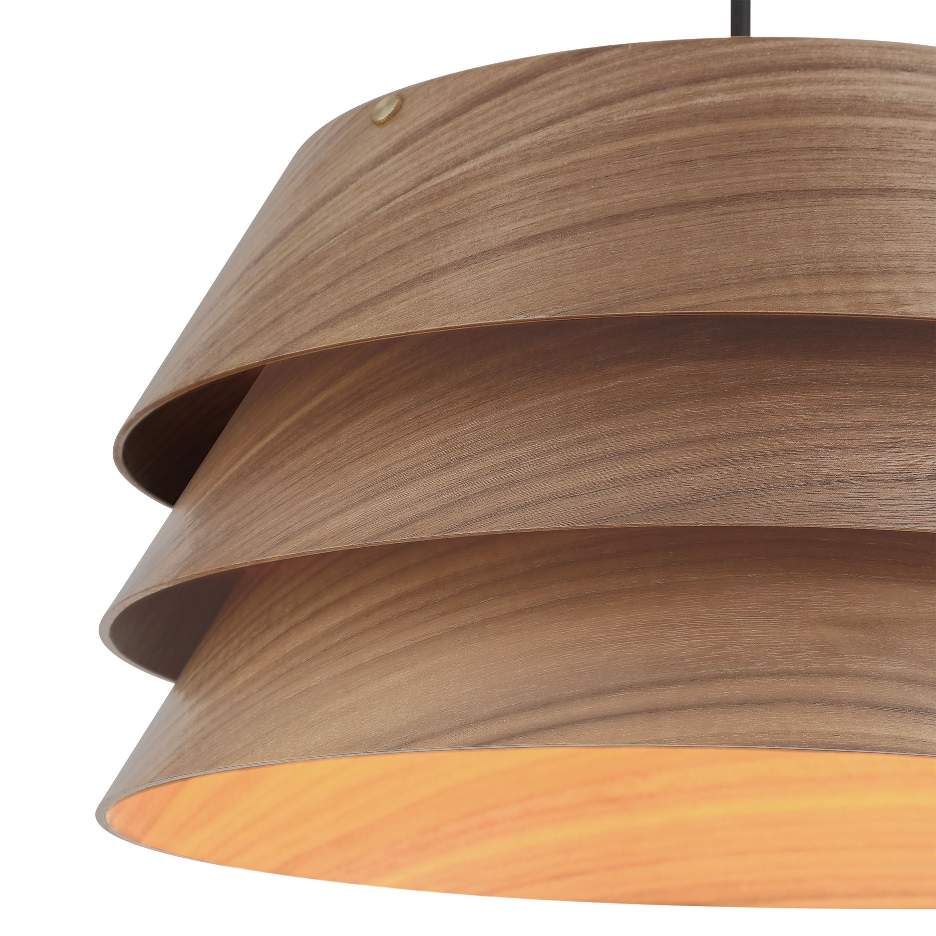 Golden Lighting Aalto 1-light 6" Pendant in Dark Walnut - - Golden Lighting