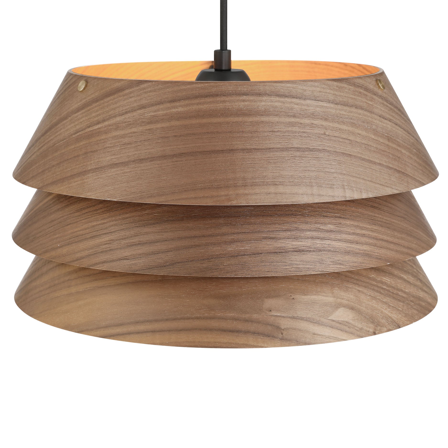 Golden Lighting Aalto 1-light 6" Pendant in Dark Walnut - - Golden Lighting