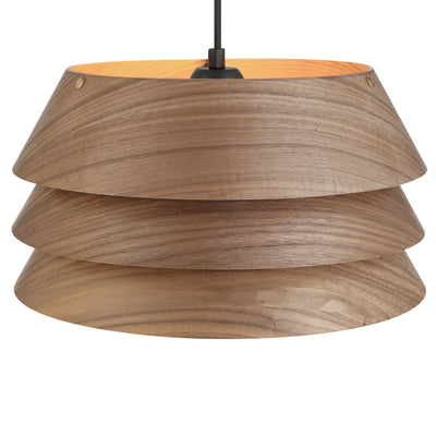 Golden Lighting Aalto 1-light 6" Pendant in Dark Walnut - - Golden Lighting