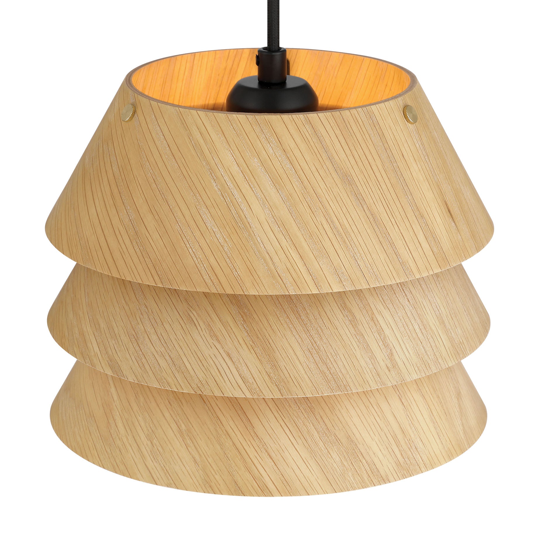 Golden Lighting Aalto 1-light Pendant in Light Walnut - - Golden Lighting